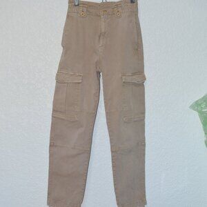 Womens Banana Republic Tan Twill Pants Size 0 (100% cotton)